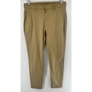 Fabletics The Don Trouser Slim Fit Tagged 31/32 Actual 32/30 Tan Brown Pants